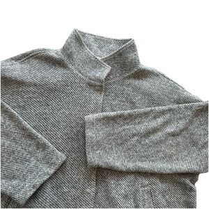 Eileen Fisher Womens Cotton Gray Knit Cardigan Sweater Size Large